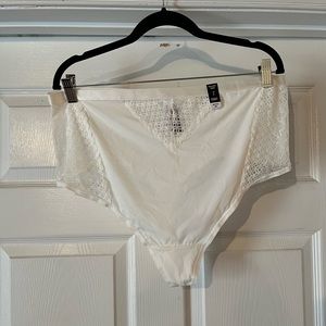Torrid High Waist Thong Panty - Microfiber and Lace.